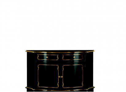 Luxury Italian Wood Furniture Black Sideboard Luxury Buffet Cabinet