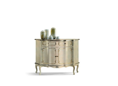 Luxury Italian Wooden Furniture Dresser White Buffet Cabinet Living Room