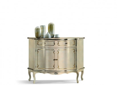 Luxury Italian Wooden Furniture Dresser White Buffet Cabinet Living Room