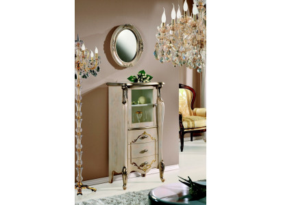 Furniture classic sideboard wood glass display cabinet designer