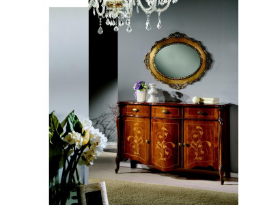 Design furniture style baroque dresser cabinet brown design luxury wood