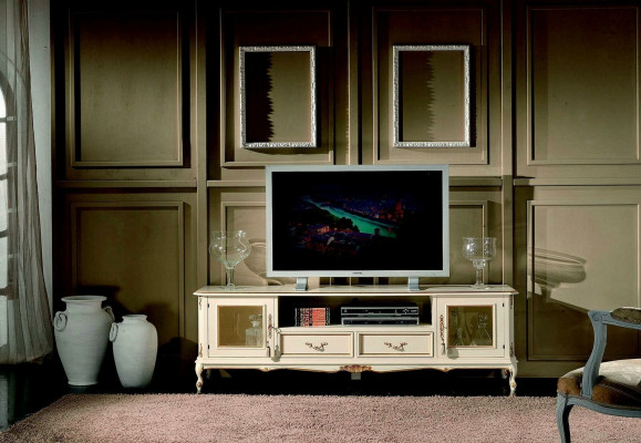 Sideboard TV lowboard RTV cabinet table living room wood furniture baroque style new