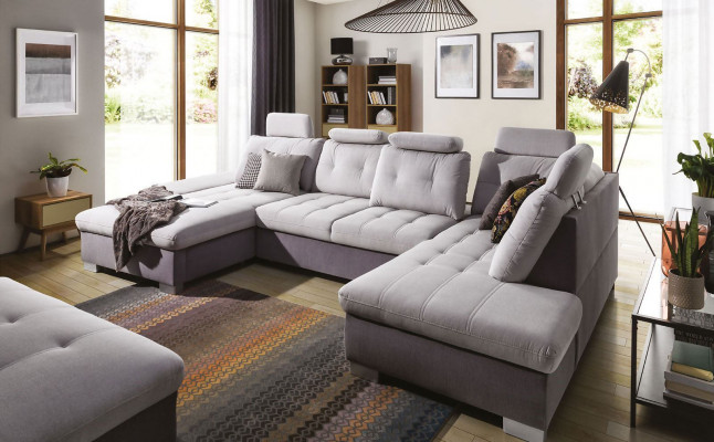 Multifunctional Couch Corner Sofa Couch Upholstery Adjustable Back Living Landscape