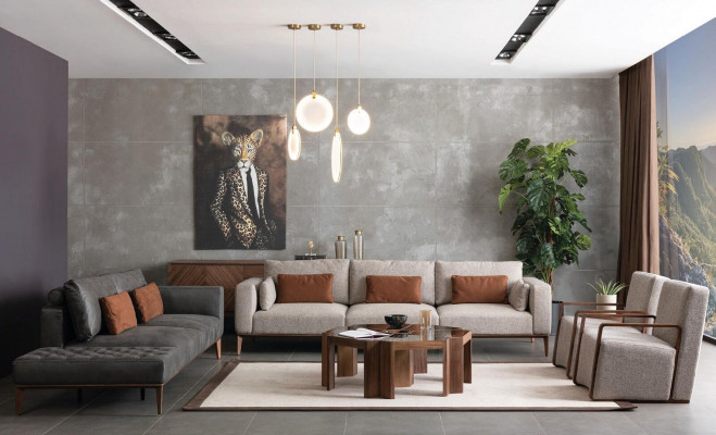 Living room 4-seater sofa design furniture couch sofa luxury couches