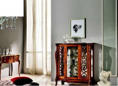Design furniture wood luxury classic style baroque showcase Italian furniture sideboard