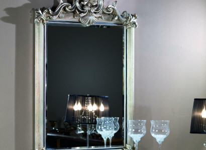 Designer modern large mirror, wall mirror with real wood frame, hanging mirror, luxury furniture