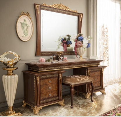 Dressing table with mirror console chest of drawers bedroom stool complete