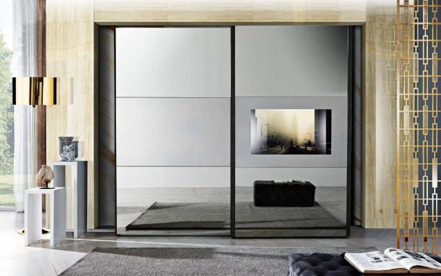 Wardrobe sliding door cabinets Italian furniture bedroom new