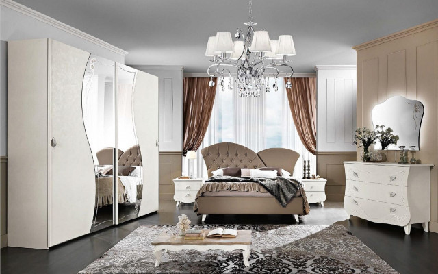 Wardrobe luxury furniture wood bedroom cabinets Italian furniture