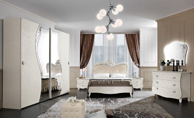 Wardrobe luxury furniture wood bedroom cabinets Italian furniture