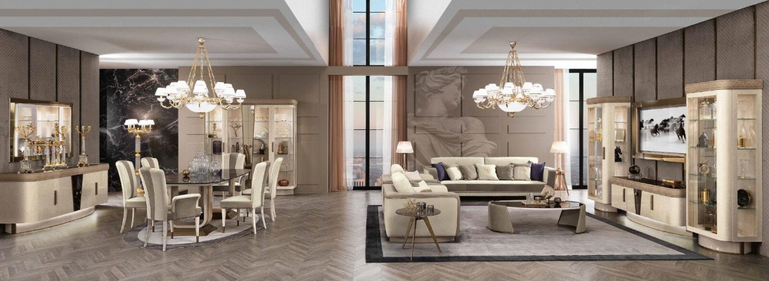 Dining table luxury solid wood furniture from Italy dining room tables furniture