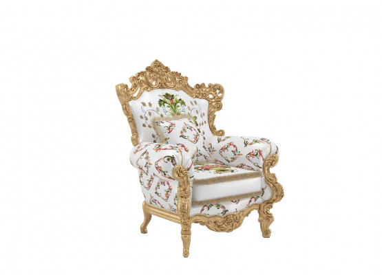 Armchair Design Couch Sofa Relax Fabric Lounge Club Upholstery Seat Luxury White New