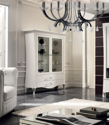 Luxury display window showcase cabinet glass cabinet style Italy modern design wood