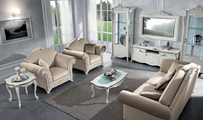 Sofa 3-seater living room furniture three-seater sofas Italian luxury furniture fabric