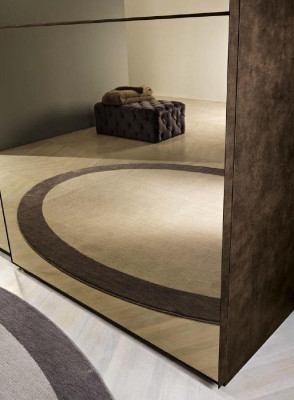Stylish mirror cabinet with sliding doors in a modern style