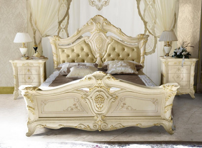Chesterfield Bedroom Baroque Furniture Textile Classic Bed Luxury