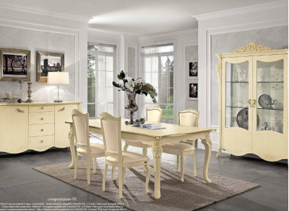 Display cabinet beige cupboard dining room bookshelf furniture solid wood glass cabinet new