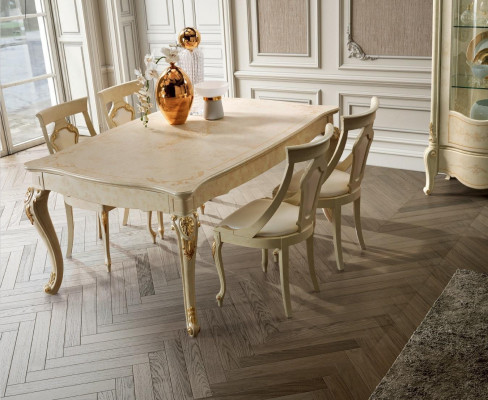 Extendable dining table classic design table Italian furniture wooden dining tables