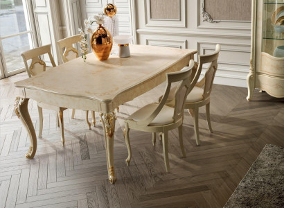 Extendable dining table classic design table Italian furniture wooden dining tables