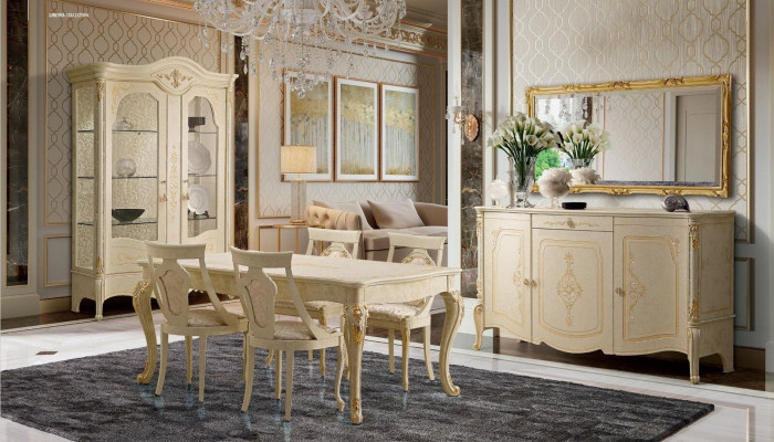 Extendable dining table classic design table Italian furniture wooden dining tables