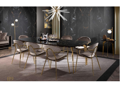 Luxury Dining Table Modern Dining Room Kitchen Dining Tables Design Table Glass 250 cm XXL