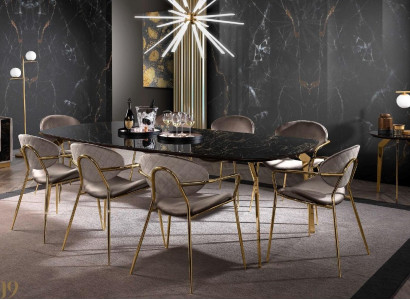 Luxury Dining Table Modern Dining Room Kitchen Dining Tables Design Table Glass 250 cm XXL