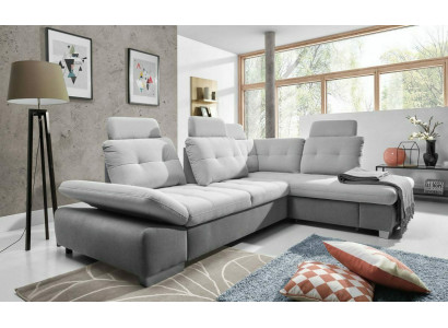 Sectional sofa L shape sofa living landscape set fabric sofas bed function sleep couch
