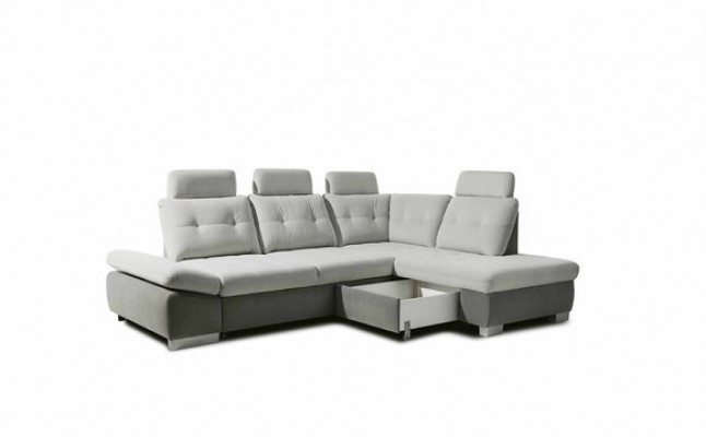 Sectional sofa L shape sofa living landscape set fabric sofas bed function sleep couch