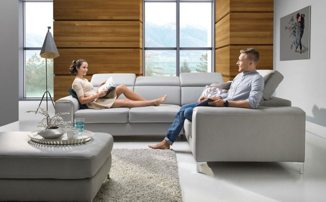 Stylish, comfortable corner sofa for a soft and cozy interior