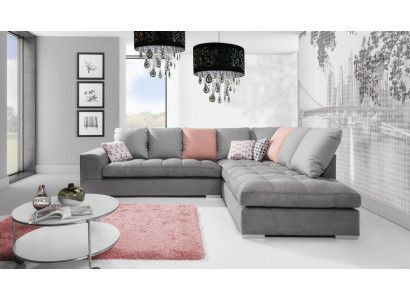 Green sofa bed for three people, stylish 3-seater sofa, sofas from Europe