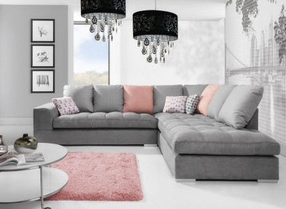 Green sofa bed for three people, stylish 3-seater sofa, sofas from Europe