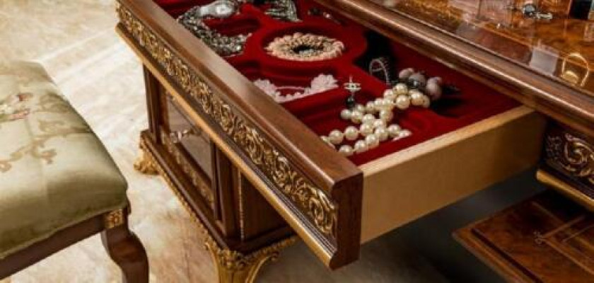 Makeup console table design wood table console tables Italian furniture