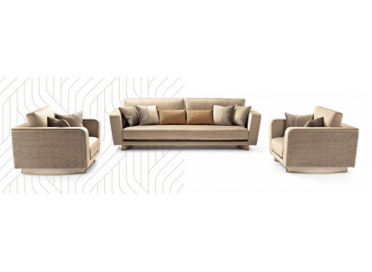 Armchair Design Couch Sofa Fabric Relax Lounge Luxury TV Club Upholstered Seat