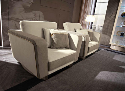 Armchair Luxury Design Italian Furniture Chairs Design Textile Living Room Sofa New