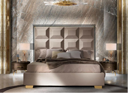 Bed luxury beds bed frame wood bedroom double matrimonial Italian furniture new