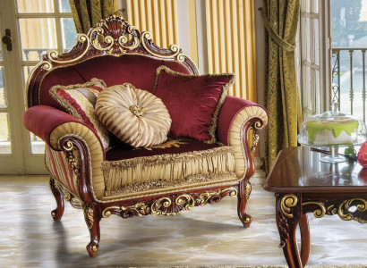Armchair Design Couch Sofa Relax Fabric Lounge Club Seat Luxury Turquoise Baroque New