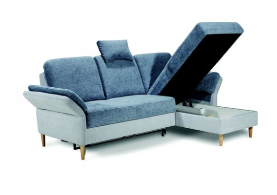 Stylish and elegant corner sofa in a modern style available at an affordable price.