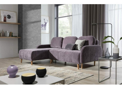 Comfortable corner sofa combines modern and functional design.