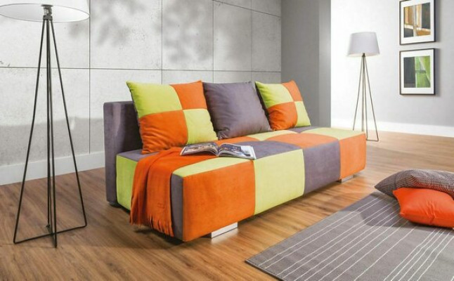 Ultra-compact modern 3-seater sofa bed for your Art Nouveau house