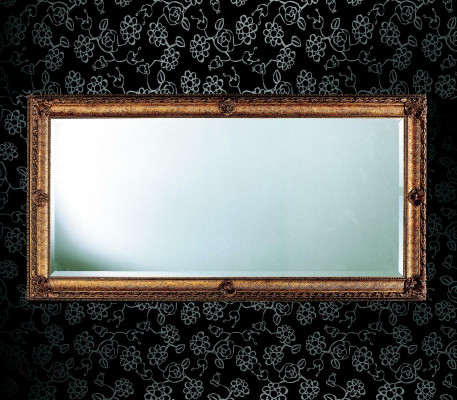 Large wall mirror XXL royal baroque style design furniture rococo wood frame 181x91