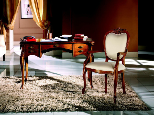 Wood Furniture Luxury Italian Classic Desk Office Furniture Design