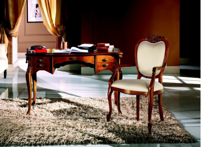 Wood Furniture Luxury Italian Classic Desk Office Furniture Design