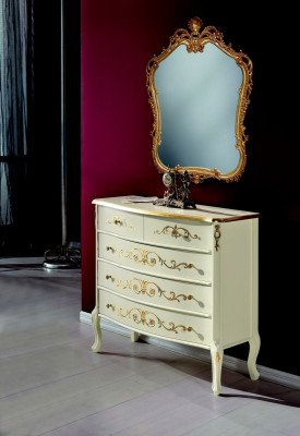 Furniture Wood Style Baroque Dresser Cabinets Designer Luxury Italian
