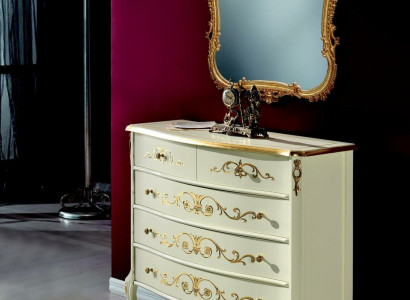 Furniture Wood Style Baroque Dresser Cabinets Designer Luxury Italian
