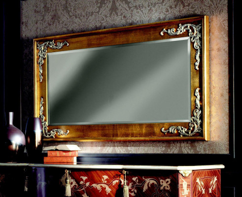 Designer Modern Large Mirror Wall Mirror Real Wood Frame Hanging Mirror Classic New
