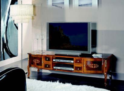 Design Sideboard TV Lowboard RTV Cabinet Table Living Room Wood Furniture Baroque Style New