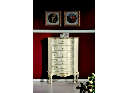 Italian luxury furniture style baroque white cabinet dresser designer furniture