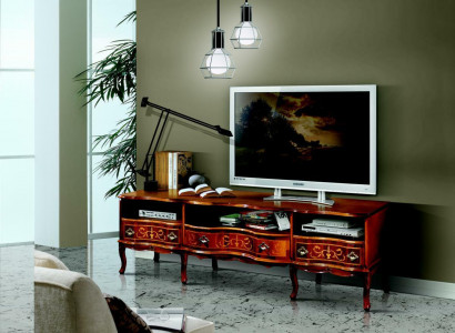 Chic sideboard TV lowboard long RTV cabinet Italian furniture living room wood furniture