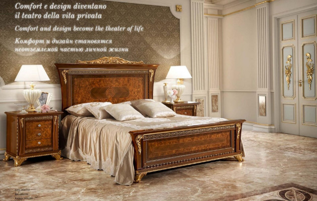 Double bed beds bedroom designer beds Bizzotto furniture solid wood bed new