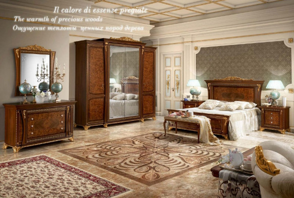 Double bed beds bedroom designer beds Bizzotto furniture solid wood bed new